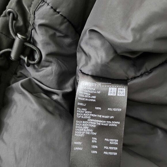 Uniqlo White Mountaineering Jacket Mens Large Down Parka Hybrid Oversized Hooded - Picture 4 of 9